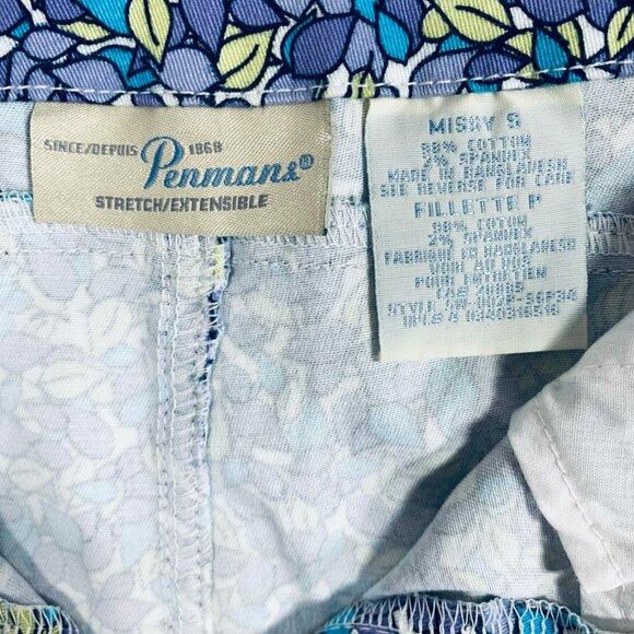 vibrant floral print cotton straight pencil fitted skirt SZ missy small Pemans - Picture 2 of 11